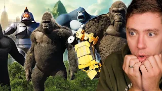 Reacting To EVOLUTION of KING KONG: Size Comparison (1933-2024)