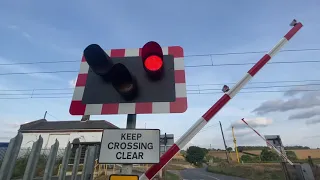 *Class 37, New Alarm #2, Alarms Swapped Sides* Haughley Level Crossing, Suffolk