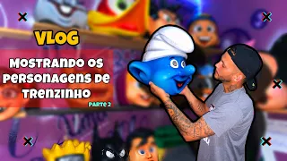 VLOG mostrando os personagens de trenzinho da King Diversões - Parte 2