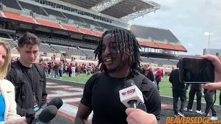 Oregon State WR Silas Bolden Talks Spring Game