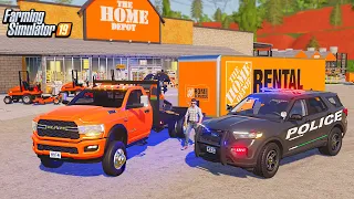 HOME DEPOT ROBBERY & FUGITIVE HUNT! (STOLEN RAM 3500, ENCLOSED TRAILER) | FARMING SIMULATOR 2019