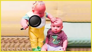 TOP Trending Baby Video: Funniest Twin Baby EVER!! 5-Minute Fails