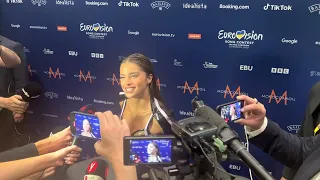 Noa Kirel - Live Interview from Press Centre during Eurovision 2023 | נועה קירל - ראיון אירוויזיון