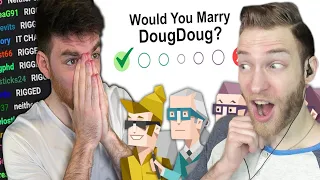 CHAT IS IN LOVE??!! Reacting to "I forced Twitch Chat to take a Personality Test" by DougDoug