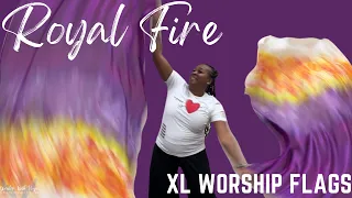 XL Royal Fire | Worship Flags