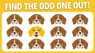 Find the Odd Emoji Out #11 | Emoji Puzzle Quiz Eye Test Challenge!