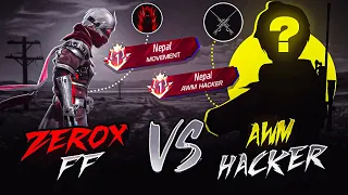 Zerox FF🥷 Vs AWM HACKER👽 | @AXETV999  is Back💥