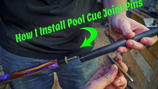 How To Install A Pool Cue Joint Pin