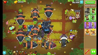 Beating CHIMPS with only towers that gain you income (round 99)