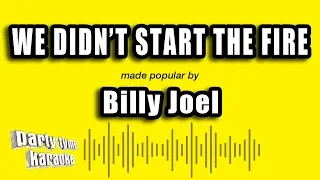 Billy Joel - We Didn't Start The Fire (Karaoke Version)