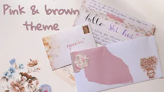 Penpal with me / Writing a letter for beginners / Vintage brown theme /K-indie music penpal