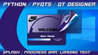 #2 Python Desktop App progress bar using QT Designer, Pyqt, Pyside [Modern Flat GUI/Interface]