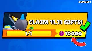 CLAIM 11.11 GIFTS! 🎁 SPECIAL QUEST REWARDS + Box Opening - Brawl Stars