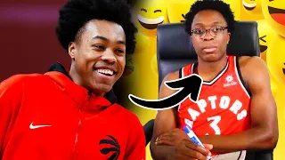 Scottie Barnes reacts to OG Anunoby Funny Moments!