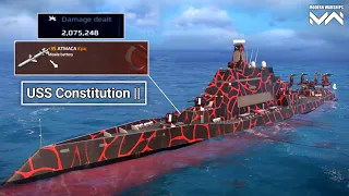 USS Constitution || - 2M Damage Using ATMACA Missile | Good Ship - Modern Warships