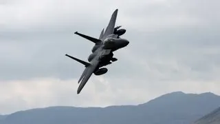 Pure F-15 Strike Eagle Low Level Flying Sounds Without Music. " The Roundabout / Mach Loop "