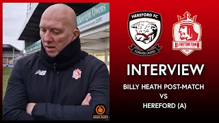 Billy Heath Post Match Interview Hereford FC (A)