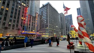 New York Holiday Walk - 6th Avenue in Midtown Manhattan [4K]