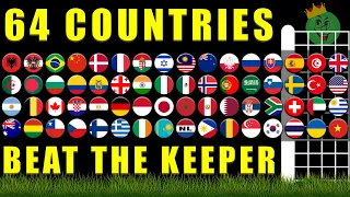 Beat the Keeper 64 Countries World Cup Tournament Ep. 7 / Marble Race King