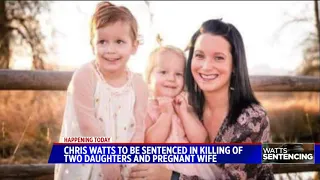 Christopher Watts to be sentenced in deaths of pregnant wife, young daughters