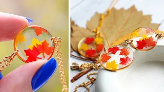 Fall fantastic Epoxy resin Crafts and Miniature ideas that will amaze you | DIY Jewelry