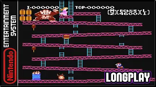 Donkey Kong - Full Game 100% Walkthrough | Longplay - NES