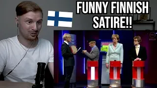 Reaction To Putous - Sipilä, Merkel and Putin TV Quiz Sketch