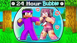 Locked in 24 HOUR BUBBLE with Crazy Fangirl!