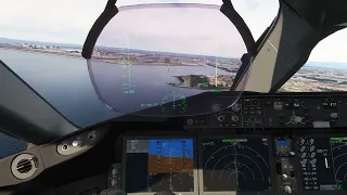 [MSFS] ANA 787 LDX 22 approach, Tokyo Haneda (cockpit)