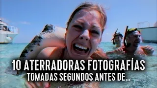 10 Espeluznantes Fotografías Tomadas SEGUNDOS ANTES de....