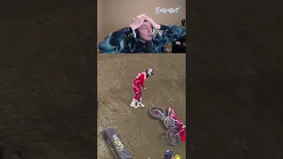 Chase Sexton crash at Indy Supercross