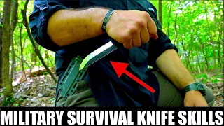 Military Survival Knife Field Skills! Tips and Tricks!