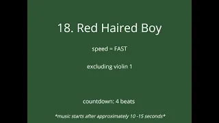 18. Red Haired Boy - FAST - excluding violin 1