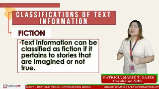 GRADE 12 MEDIA AND INFORMATION LITERACY Q4 - TEXT AND VISUAL INFORMATION MEDIA