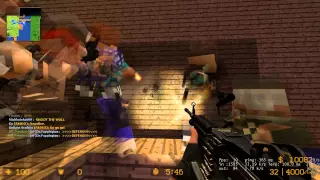 Counter-Strike: Source Zombie Escape Gameplay - ze_minecraft adventure_v1_2fix