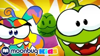 Om Nom Stories - Painting Colorful Easter Eggs! | Cut The Rope | Funny Cartoons for Kids & Babies