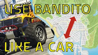 GTA Online: How to use RC BANDITO as a CAR (patched i think)