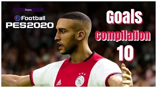 Pes 2020 - Realistic Gameplay Compilation #10 Goals,Skills & GoalKeeper Saves- PS4 HD