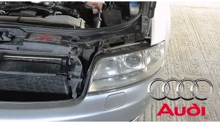 AUDI A6, S6, RS6, Allroad C5 1997-2004  Headlight Removal DIY / How To Remove The Headlights