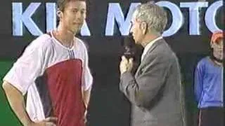 Safin - Agassi AO '04 (10) Marat's interview