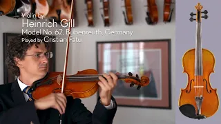 Heinrich Gill 4/4 violin, model No. 62, Germany / Cristian Fatu / at the Metzler Violin Shop