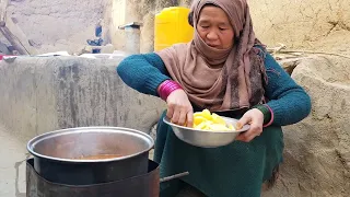 How To Cook Potato and Chicken Village Style | Village Food Afghanistan