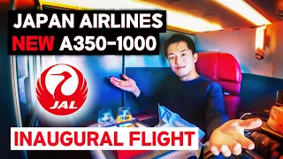 Japan Airlines BRAND NEW A350-1000 Business Class - Inaugural First Flight (Tokyo - NYC)
