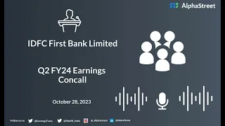 IDFC First Bank Limited Q2 FY24 Earnings Concall