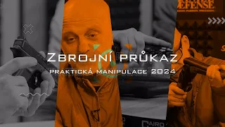 Zbrojní průkaz 2024 - praktická manipulace - CZ 75, dlouhá opakovací malorážka, brokovnice