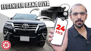 24 Hour Challenge | Toyota Fortuner | @RanaHamzaSaifRHS  | PakWheels Vlogs