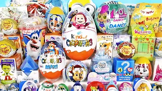 50 СЮРПРИЗОВ! МЕГА ВЫПУСК! Маша и Медведь, MARVEL, Три кота, куклы LOL Kinder Surprise Eggs unboxing