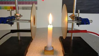 Christmas Candle Flame in an Electric Field  - AQA A Level Physics