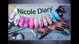 Стемпинг с пластиной Nicole Diary №248 / AliExpress.