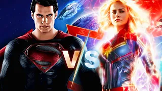 Superman Vs Captain Marvel || Battle Comparison || Two most powerful superheroes || Marvel vs dc